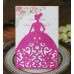 Glitter Marriage Invitation Card Beautiful Girl Holiday Greeting Card 2020 Invitation Card